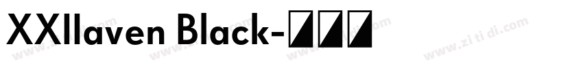 XXIIaven Black字体转换